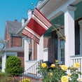 thumbnail image 3 of Red Striped Garden Flag 12 x 18 Inches, Modern Farmhouse Stripe Minimalist Abstract Weather Proof Outdoor Patio Flags Double Sided Small Garden Decoration for Yard Outside Home, 3 of 9