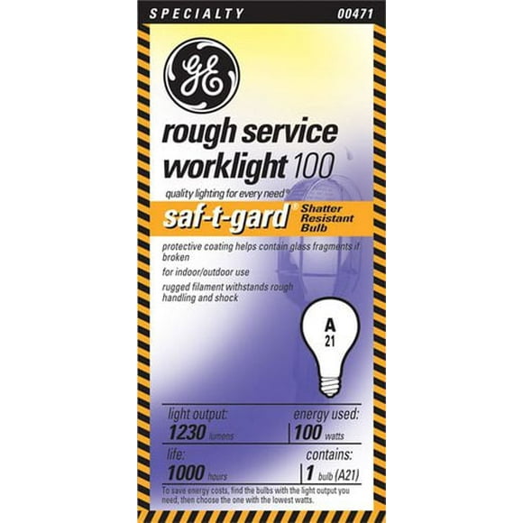 GE Lighting Canada saf-t-gard® 100 W Rough Service Worklight