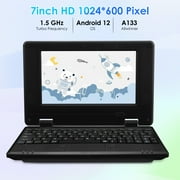 7inch Portable Small Laptop, Android 12 Quad Core with 2GB RAM 32GB ROM Mini Laptop Notebook for Kids,Ideal Gift for Children 's Learning and Entertainment