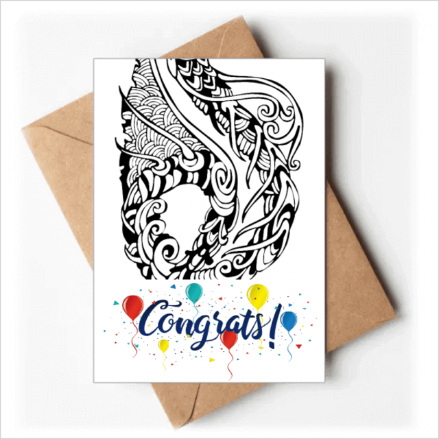 La cultura de la línea china dragon chino Sobre de la Carta de felicitación de la tarjeta de matrimonio