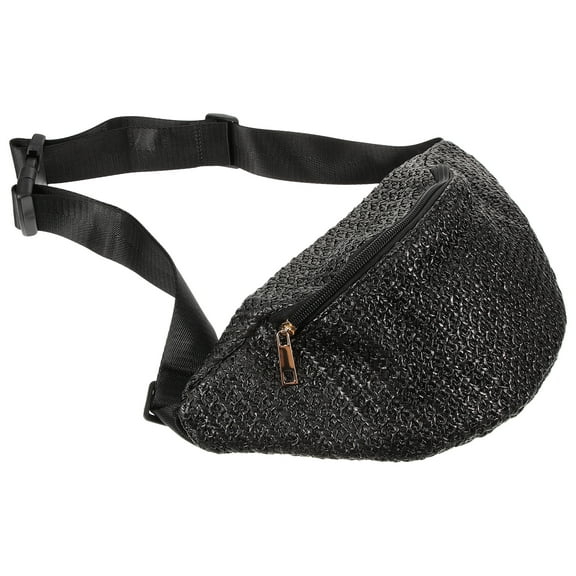 Women’s Waist Bag Travel Pouch Woven Belt Fanny Pack Fashionable Adjustable Waist Pack for Outdoor Activities