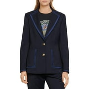 Sandro NAVY BLUE Women's Haney Tailored Blazer, US 34