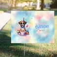 thumbnail image 4 of Happy Birthday Cute Puppy Boxer with Cake Gifts Party Hat Yard Sign Boxers Dog Lover Gifts Idea Outdoor Home Lawn Garden Porch Decor - 00029, 4 of 5