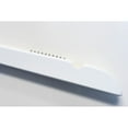 thumbnail image 5 of NAHANCO #20117 17" Low Gloss White Wooden Shirt Hangers (Pack of 100), 5 of 5