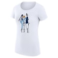 thumbnail image 2 of Women's G-III 4Her by Carl Banks White Tampa Bay Rays Super-Slim Fit Lightweight Baseball Girls T-Shirt, 2 of 3