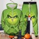 thumbnail image 1 of Disfraz Premium Traje de pantalón de 2 piezas con patrón de monstruo de pelo verde, traje de calle holgado para mujer Ygjytge Verde T XL para Mujer, 1 of 5