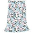 thumbnail image 2 of Pofeuu Cute Panda Bear Print Ultra-Soft Micro Fleece Blanket,for Bed Or Sofa,All Season Throw Blankets Flannel Blanket-40"x30", 2 of 7