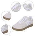 thumbnail image 5 of Rokment Womens Low Top Fashion Sneakers Running Walking Shoes Vintage Color Block Suede Skate Flat Spring Fall Comfortable Casual Tennis Shoes Rubber Sole Beige Size 6, 5 of 7