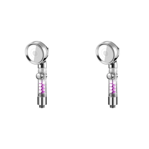 Naiovety Cabezal de ducha de baño, filtro de mano, boquilla de agua de plástico potenciada, rociador de alta presión, accesorio de baño para No.02 2piezas Naiovety CBP157995