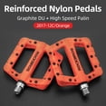 thumbnail image 1 of Rodamientos ultraligeros ROCKBROS, pedales de bicicleta, pedales de nailon para ciclismo de carretera, pedales bmx Mtb, plataforma plana, accesorios de piezas de bicicleta Tan Jianjun unisex, 1 of 2