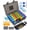 Black, variant on Monthly Pill Organizer 2 Times a Day with Portable Hard Shell Pill Cutter 31-Day Box Plastic Opening Pick Monthly & Weekly Stickers