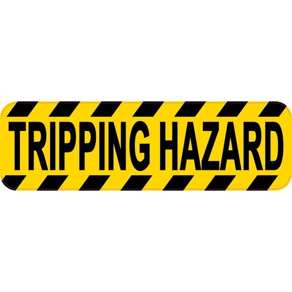 10in x 3in Tripping Hazard Sticker