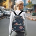 thumbnail image 7 of FORMRS Mini Backpack Purse for Women Travel Daypack Casual Shoulder Bag, Starry Fireworks Pattern, 7 of 7