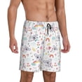 thumbnail image 2 of Kdxio Cute Koala Print Mens Sleep Shorts Bottoms Soft Comfy Pajama Wear Pants with Drawstring Pockets, 2 of 7