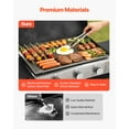thumbnail image 4 of VEVOR Gas Griddle, 3-Burner Flat Top Grill, Propane Griddle with Wheels, Lid, 3 x 11000 BTU Outdoor Flat Top Grills for Pan-Frying, Grilling, Stir-Frying, 4 of 9