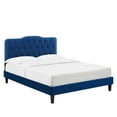 thumbnail image 2 of Modway Amber Tufted Performance Velvet King Platform Bed in Navy, 2 of 10