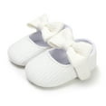 thumbnail image 5 of REDARER Baby Girl First Walking Shoes Soft Yarn Knit Sneakers Prewalker Booties Crib Shoes Non- Sole Cute Bow,Size:6-12 Months, 5 of 7