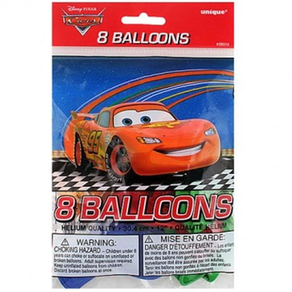 Cars 30312925 Disney Pixar Voitures 2 Ballons en Latex