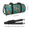 thumbnail image 4 of Fotbe Jungle Animals Pattern Foldable Sports Gym Bag with Wet Dry Pocket, Ultralight Travel Bag, Large Capacity Duffel Bag, Splash Proof Carry on Bag, Overnight Bag, Weekender Bag, 4 of 8