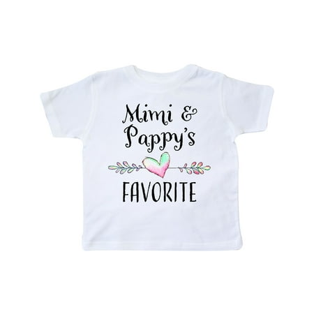 

Inktastic Mimi and Papa s Favorite- Heart Grandchild Gift Toddler Boy or Toddler Girl T-Shirt