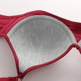 thumbnail image 5 of LYEAA Bras for Women Wireless Plus Size Soft No Wire Push up Everyday Bras Support Solid Lightly Lined Lift Sleep Bras Comfortable Wirefree Breathable Shaping Daily Bralette Red 2XL 42B/95B, 5 of 7