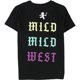thumbnail image 2 of Elevenparis Hombre Mild Mild West Graphic Camiseta negra S, 2 of 2