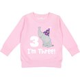 thumbnail image 2 of Inktastic 3rd Birthday Zoo Elephant Childs Toddler Sweatshirt, 2 of 4