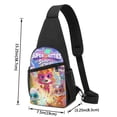 thumbnail image 4 of Super Kitties Chest Bag Stylish Crossbody Sling Bag Lightweight Crossbody Fanny Pack For Travel, Sports & Daily Use, 4 of 6