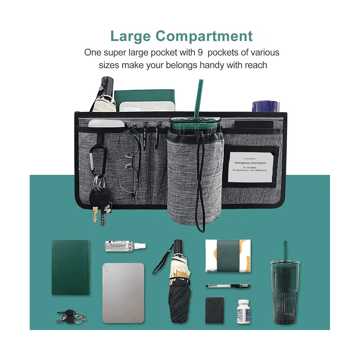 Basket for Walker Ravmix Walker Accessories Bag with Cup Holder Walker