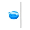 thumbnail image 1 of Tapa de lata de refresco que mantiene las bebidas frescas y evita derrames. Ideal para fiestas de jugos en campamentos. Azul, 1 of 9