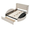 thumbnail image 6 of Triple Tree Adult Modern Upholstered Platform Beds, Queen, 6 of 9
