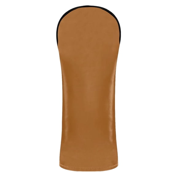 Haosy Umber Golf Club Covers Driver Hybrid Wood Headcovers PU Leather Double-Layer Lining Replaceable Tags for Men Women