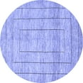 thumbnail image 1 of Ahgly Company Indoor Round Abstract Blue Contemporary Area Rugs, 5' Round, 1 of 4