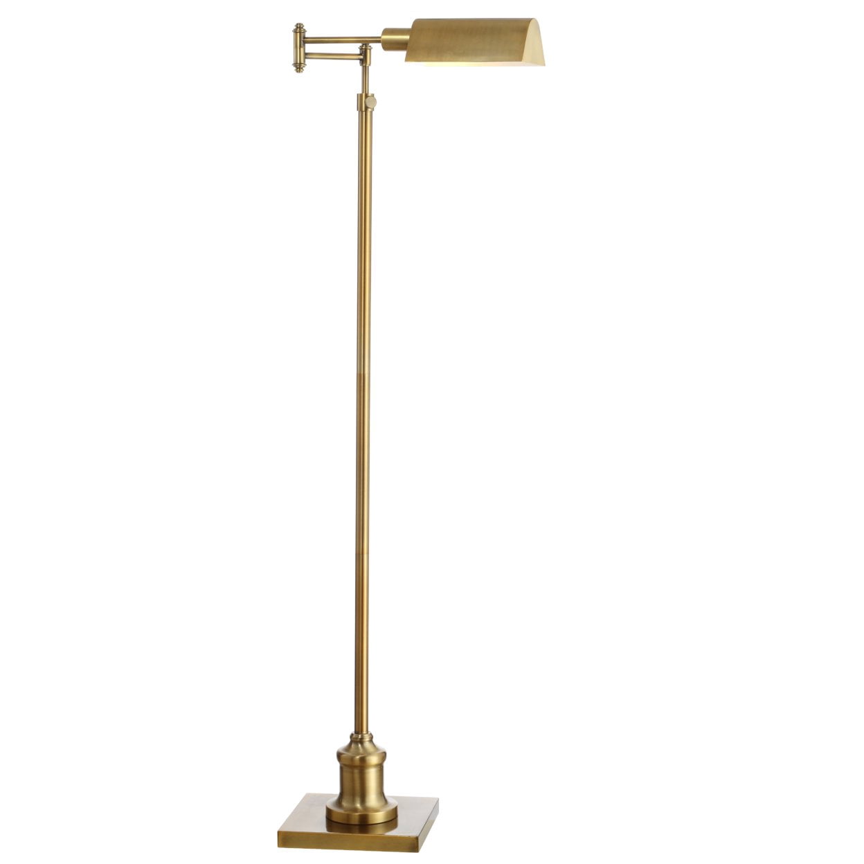 Safavieh Briggs Solid Rustic Floor Lamp, Brass Gold