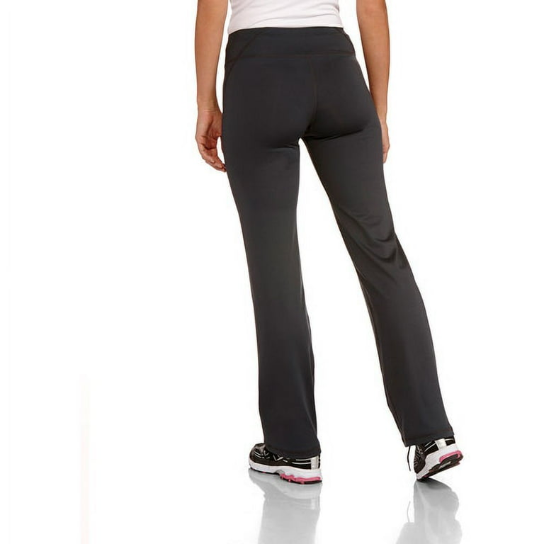 Danskin Now Women's Poly Straight Leg Pant with Pockets, Stretchy