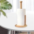 thumbnail image 3 of Kitchen Tissue Holder Paper Towel Holder Free Standing Napkin Holder for Dining Table Cabinet - Wood Color, 3 of 7