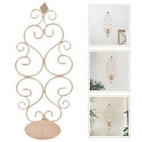 Niceauty Candlestick Wall Sconce Iron Wall Sconces Rose Gold for Dining Room 1Set