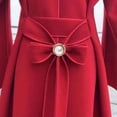 thumbnail image 1 of YAOBAMM Electroplated Scarf Button Scarf Button Faux Pearl Decor Polished Electroplated Hollow Out Flower Shape Lightweight Stainless Scarf Ring Luxury Exquisite, 1 of 6