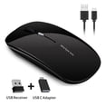 thumbnail image 3 of JUNWELL Wireless Mouse Silent Rechargeable Computer Mouse with USB Nano Receiver, 3 of 6