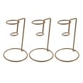 thumbnail image 1 of Iron Ice Cream Rack Golden Cone Holder Stand for Storage Use 3Pcs Metal, 1 of 5