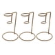 thumbnail image 1 of Iron Ice Cream Rack Golden Cone Holder Stand for Storage Use 3Pcs Metal, 1 of 5