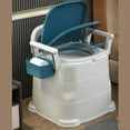 thumbnail image 4 of Bedside Commode, Commode Chair for Toilet Soft Padded Portable Anti Slip  for Pregnant, 4 of 8