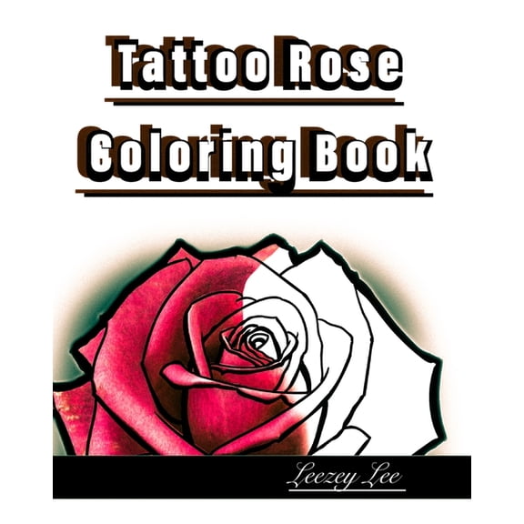 Tattoo Rose Coloring Book