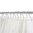 thumbnail image 3 of White Rose Stainless Steel Shower Curtain Hooks (12 Count), 3 of 8