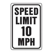 Hy-Ko English White Informational Sign 18 in. H x 12 in. W - Total Qty: 1