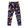 thumbnail image 4 of Girls Clothes Clearance Under 5, Girls Leggings 3-8T Casual Fall Stretch Cotton Jeggings Floral/Hearts Printed Tights Full Length Slim Fit Pant (3-4T, Multicolor O), 4 of 4