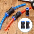 thumbnail image 3 of 12 Pieces Pneumatic Straight Connector Plastic and Copper Quick Connect Air Push Straight Push Connector Hose Quick Connect Fittings for 8mm Diameter, 3 of 5