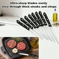 thumbnail image 4 of MYVIT Sharp Steak Knives Bulk Set of 24,Serrated Steak Knife Triple Riveted Handle Stainless Steel Kitchen Knife Cutlery Set Dishwasher Safe,4.5-inch, 4 of 9