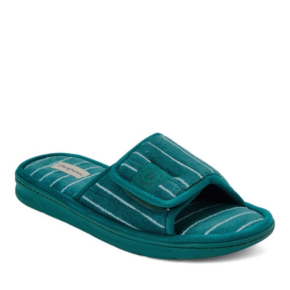 Dearfoams Men's Collin Terry Adjustable Shower Slide House Slipper
