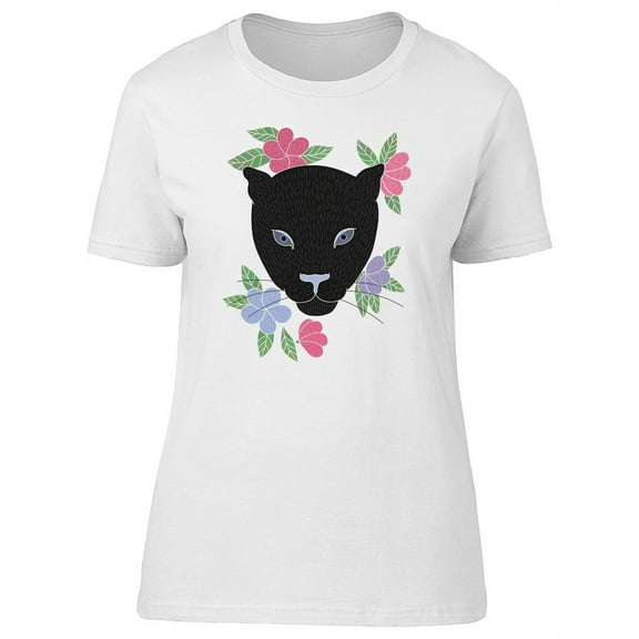 Portrait Of A Black Cat T-Shirt Women -Image by Shutterstock, Female Large